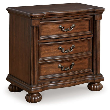 Lavinton - Three Drawer Night Stand - Brown