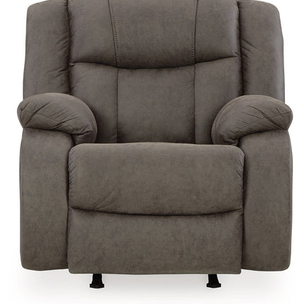 First Base - Rocker Recliner - Gunmetal
