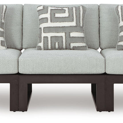 Beachloft - 3-Piece Outdoor Sectional - Black / Gray