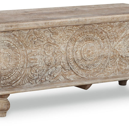 Fossil Ridge - Storage Bench - Beige