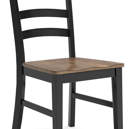 Wildenauer - Dining Room Side Chair (Set of 2) - Brown / Black