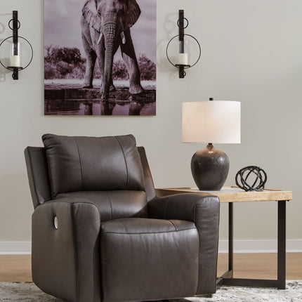 Boxmere - Power Rocker Recliner - Storm