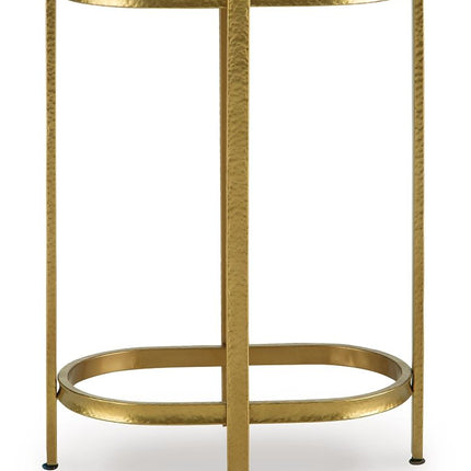 Porterville - Accent Table - Gold Finish