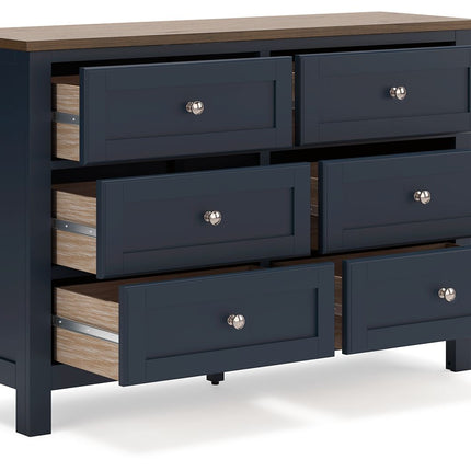 Landocken - Dresser - Brown / Blue