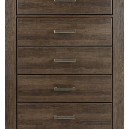 Juararo - Five Drawer Chest - Dark Brown