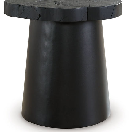 Wimbell - Round End Table - Black