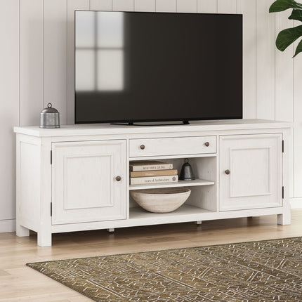 Robbinsdale - Extra Large TV Stand - Antique White
