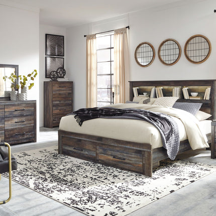 Drystan - Panel Bookcase Bed