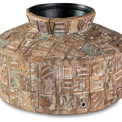 Meltland - Vase - Square - Natural / Black