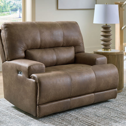 Beckley Place - Power Recliner With Adjustable Headrest - Earth