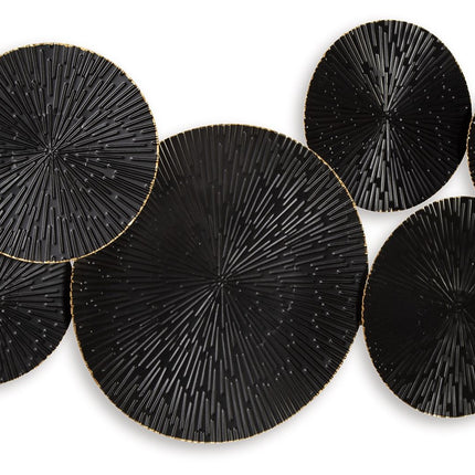 Rhetlen - Wall Decor - Black / Gold Finish