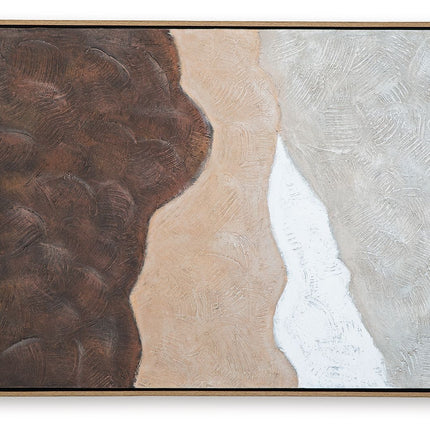 Fanthorne - Wall Art - Tan / Brown / White