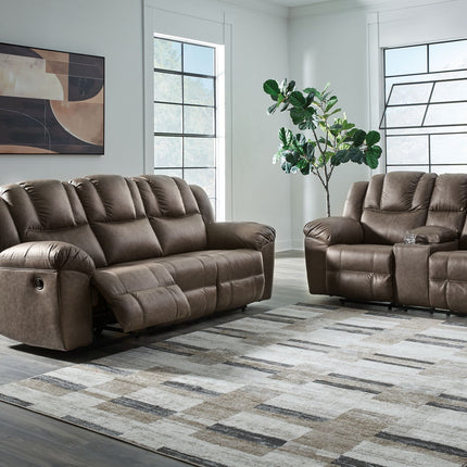 Lowilla - 2 Pc. - Reclining Sofa And Loveseat - Driftwood