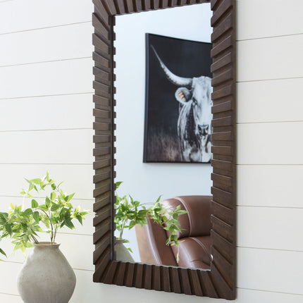 Advin - Accent Mirror - Dark Brown
