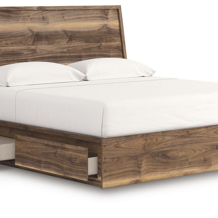 Chirason - Panel Bed With Storage