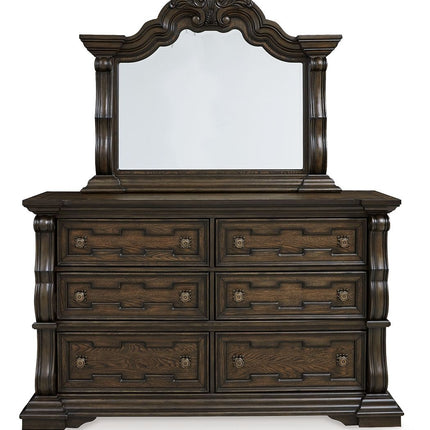 Maylee - Dresser And Mirror - Dark Brown