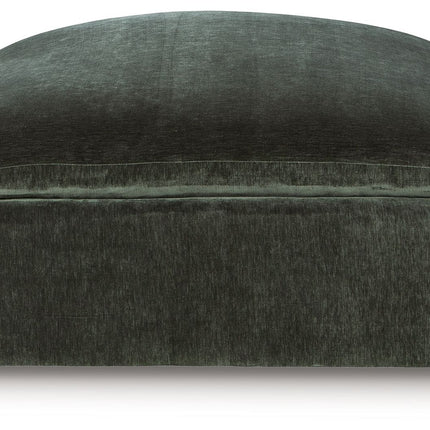 Carriage View - Oversized Accent Ottoman - Jade