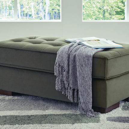 Caspian-Town - Oversized Accent Ottoman - Olive