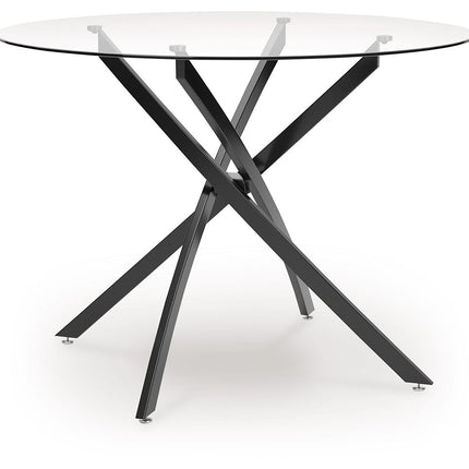 Pharwynn - 5 Pc. - Dining Room Table, 4 Side Chair - Black