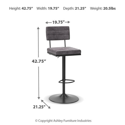 Strumford - Tall Swivel Barstool (Set of 2)