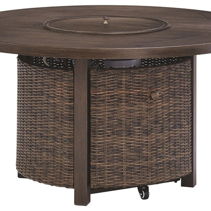 Paradise Trail - Round Fire Pit Table - Medium Brown