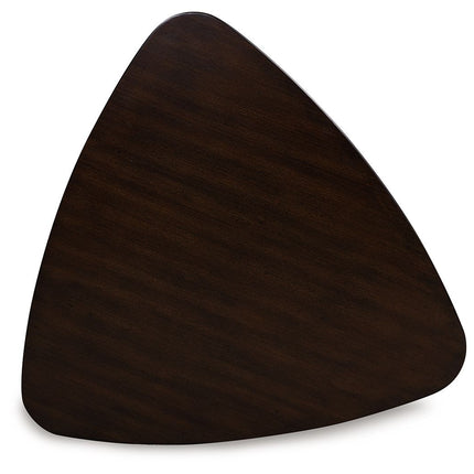 Mallenette - Triangle Dining Room Table - Merlot