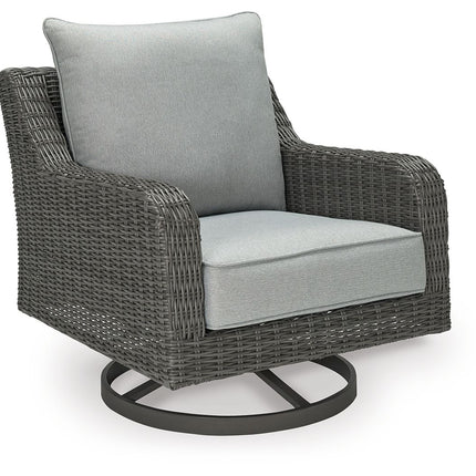 Elite Park - Swivel Lounge w/ Cushion - Gray