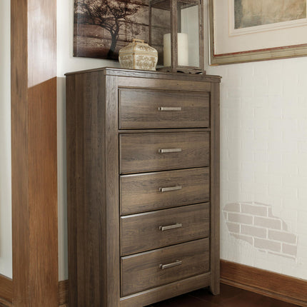 Juararo - Five Drawer Chest - Dark Brown