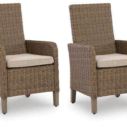 Laguna Heights - Arm Chair With Cushion (Set of 2) - Beige