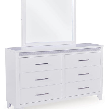 Jarlee - Dresser And Mirror - White