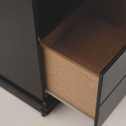 Maribel - One Drawer Night Stand - Black