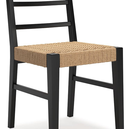 Isanti - Dining Room Side Chair (Set of 2) - Light Brown / Black