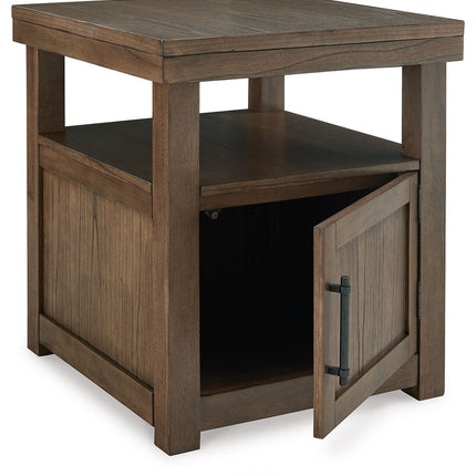 Boardernest - Rectangular End Table - Brown