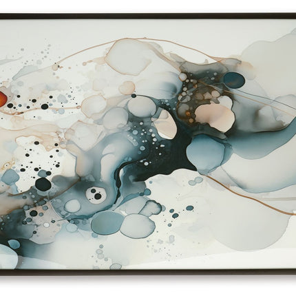 Foxenburg - Wall Art - Blue / Amber / White