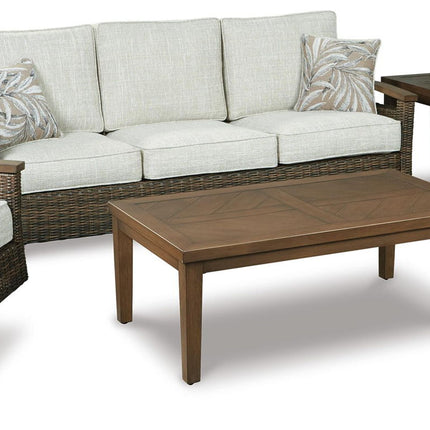Paradise Trail - Sofa with Cushion - Medium Brown