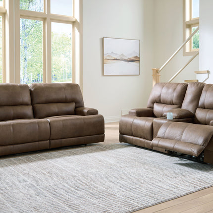 Beckley Place - 2 Pc. - Power Reclining Sofa And Loveseat - Earth
