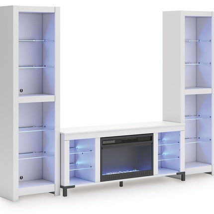 Brollevi - 3-Piece Entertainment Center - White