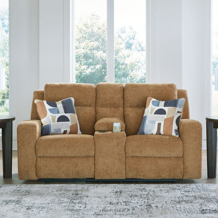 Kanlow - Dbl Reclining Loveseat With Console