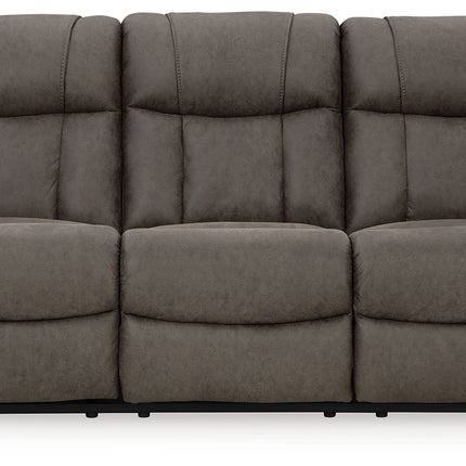 First Base - Reclining Sofa - Gunmetal