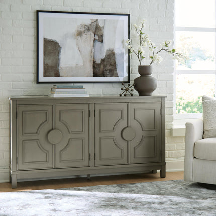 Darlock - Accent Cabinet - Warm Gray