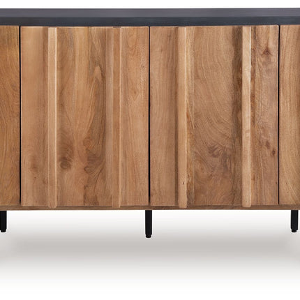 Quintavious - Accent Cabinet - Brown / Charcoal