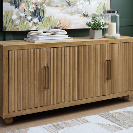 Niam - Accent Cabinet - Light Antique Beige