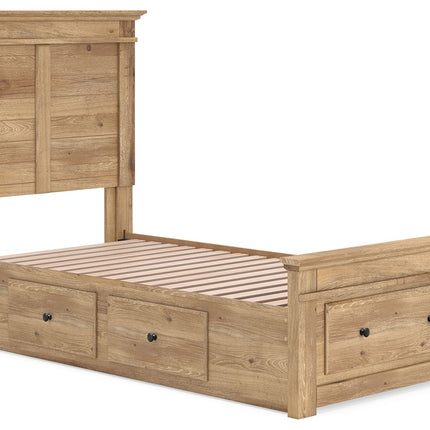 Makidern - Panel Storage Bed