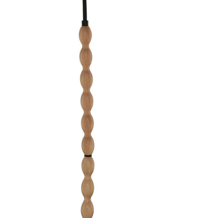 Corinwell - Wood Floor Lamp - Brown / Black