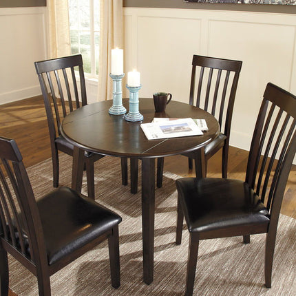 Hammis - Round Dining Drop Leaf Table Set