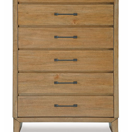 Sherbana - Five Drawer Chest - Light Brown