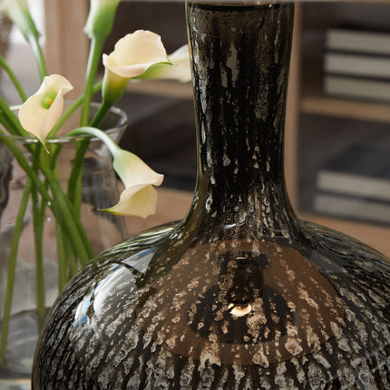 Tenslow - Glass Table Lamp - Antique Black