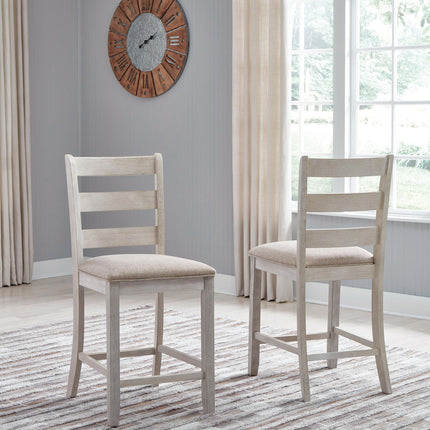 Skempton - Upholstered Barstool (Set of 2) - White