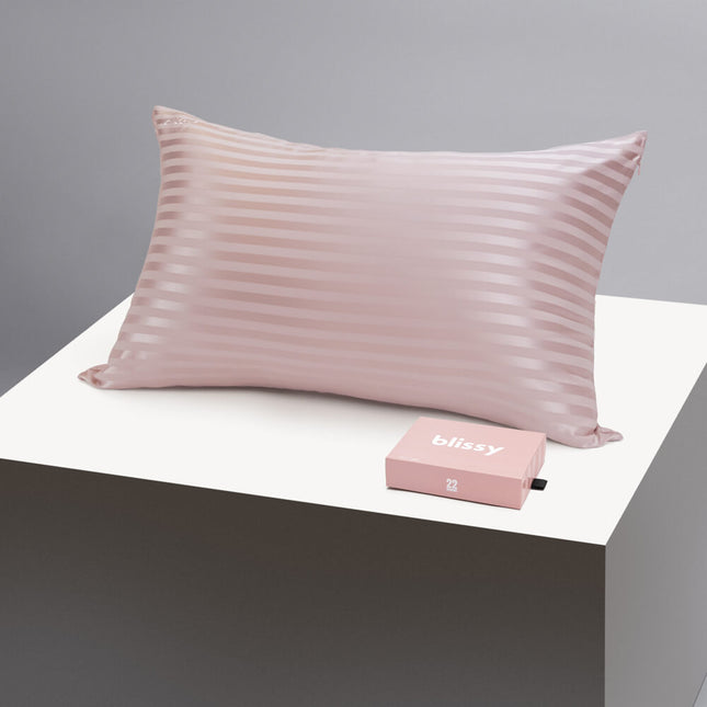 Pillowcase - Pink Striped - Queen