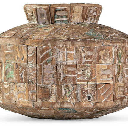 Meltland - Vase - Square - Natural / Black